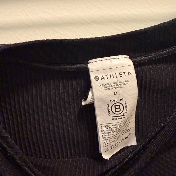 Athleta Renew Seamless Muscle Tank Black Size M - Picture 4 of 5